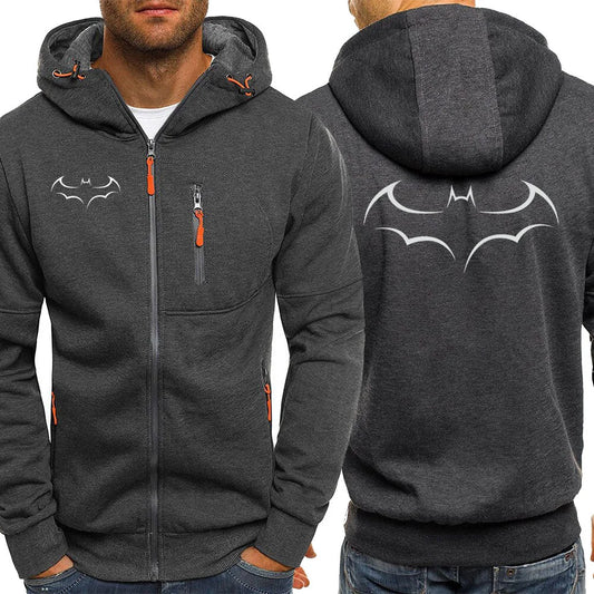 Batman Hoodies Bat Logo Casual Zipper Jacket